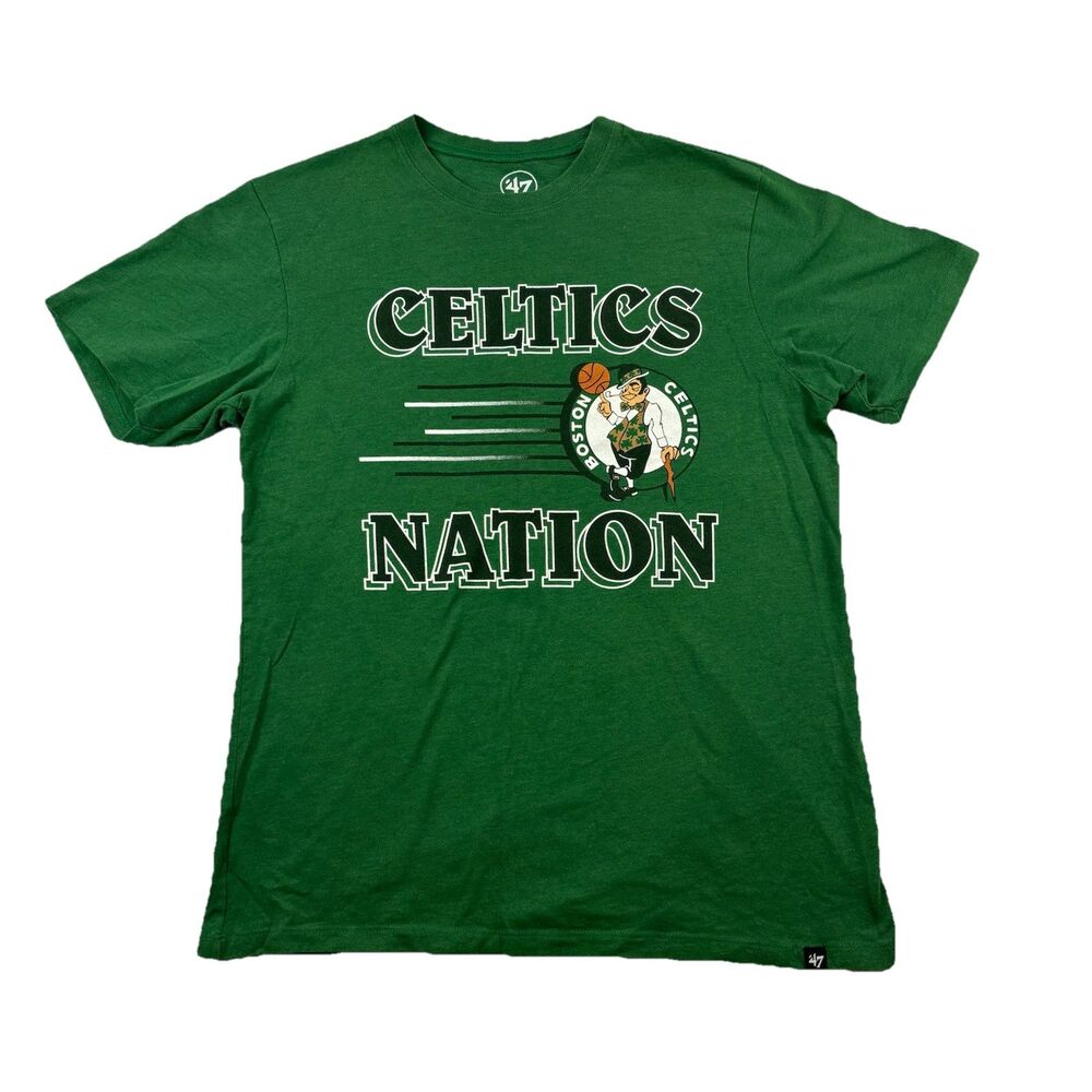 Boston Celtics Celtics Nation T Shirt Mens Small Green ‘47 Brand Short Sleeve